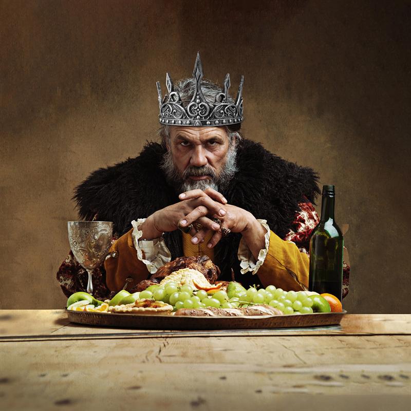 Uds.-Diadema de corona Medieval real para hombre, corona de espuma sintética, corona suave para Cosplay, tocado, decoración para