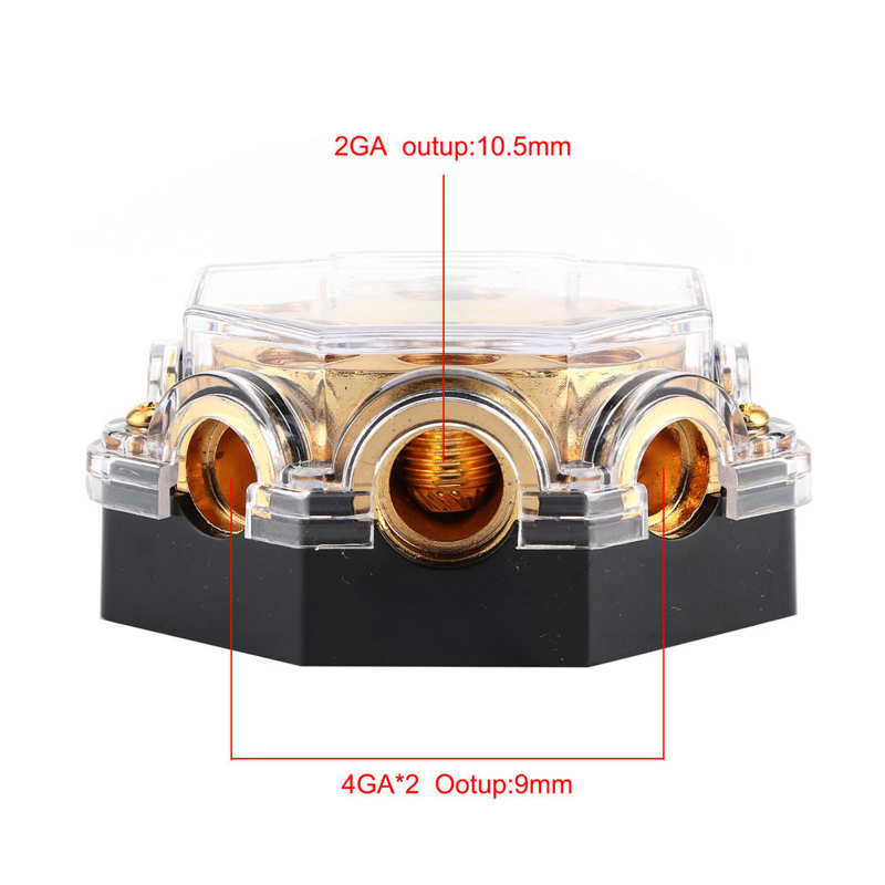 electric pump marine parts Power Distribution Block 1 in 5 Ways Out Ground Cable Splitter Distributor for Auto Car Boat Marine