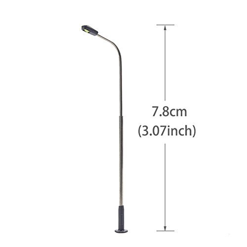 10 stuks tt-schaal modelspoorbaan, lantaarnpaal, straatverlichting voor scènemodellering