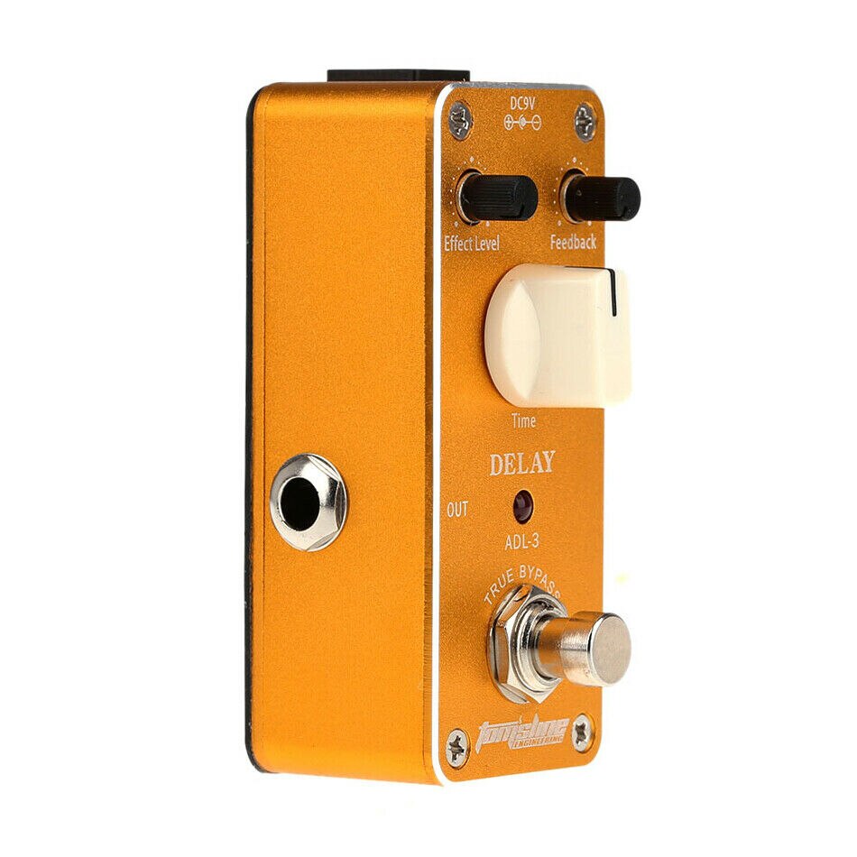 Aroma ADL-3-Pedal de guitarra con efecto de retardo, accesorio de True Bypass analógico F/S DC 9V, piezas de guitarra, Pedal de coro