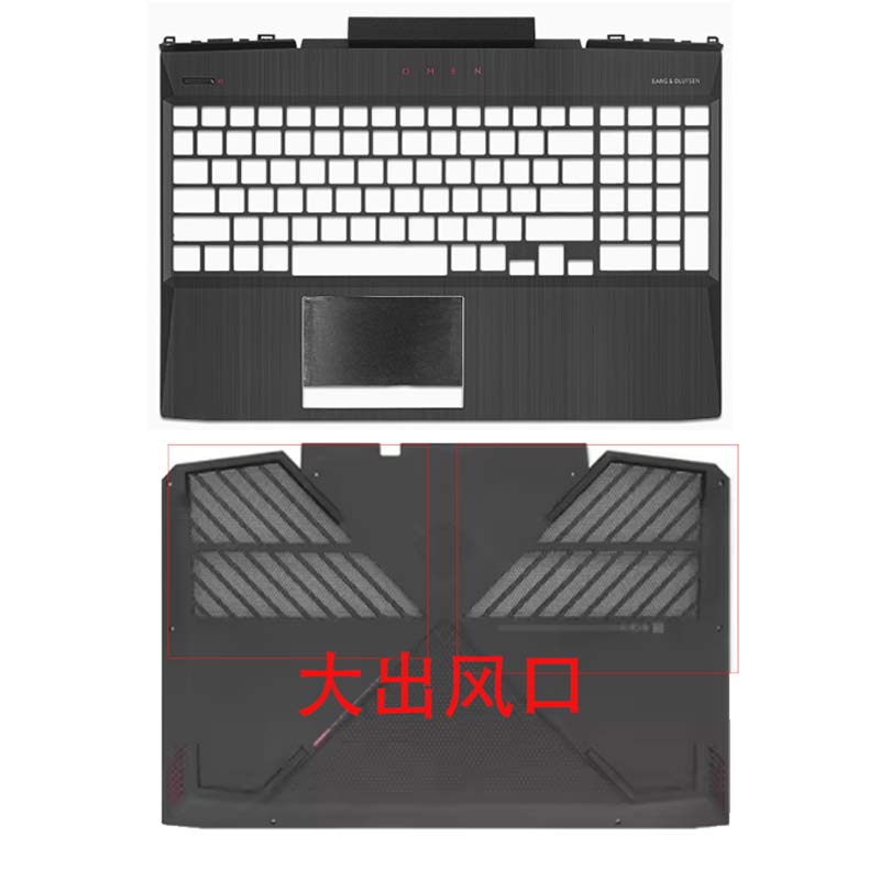 Air Outlet For HP Omen 15-DC 15-DC1060TX TPN-Q211 Laptop LCD Back Cover Front Bezel Palmrest Keyboard Top Lower Bottom Case