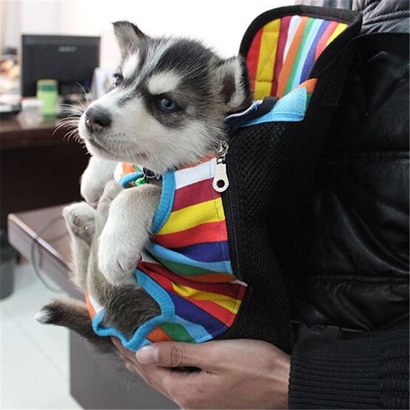 Huisdier Rugzak Mesh Ademend Rugzak Travel Dog Carrier Voor Kleine Hond Kat