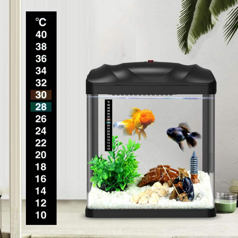1 pièces Aquarium numérique Aquarium Aquarium réfrigérateur thermomètre autocollant température température mesure autocollants outils pour Aquarium réfrigérateur