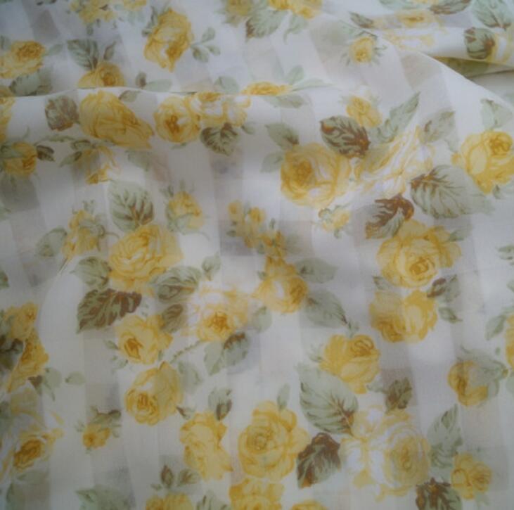 Sifonki mekkokangas painomateriaali polydiy kangas lehti kesäkangas mekkopusero huivi pätevä