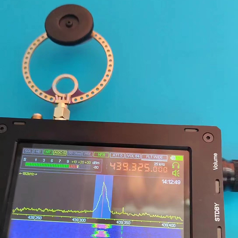 2pcs Circular Antenna UV UHF + VHF FM Donut Antenna 400M-470MHz 80M-150MHz Mini Loop Antenna for HFDY Malahiteam DSP DSP2