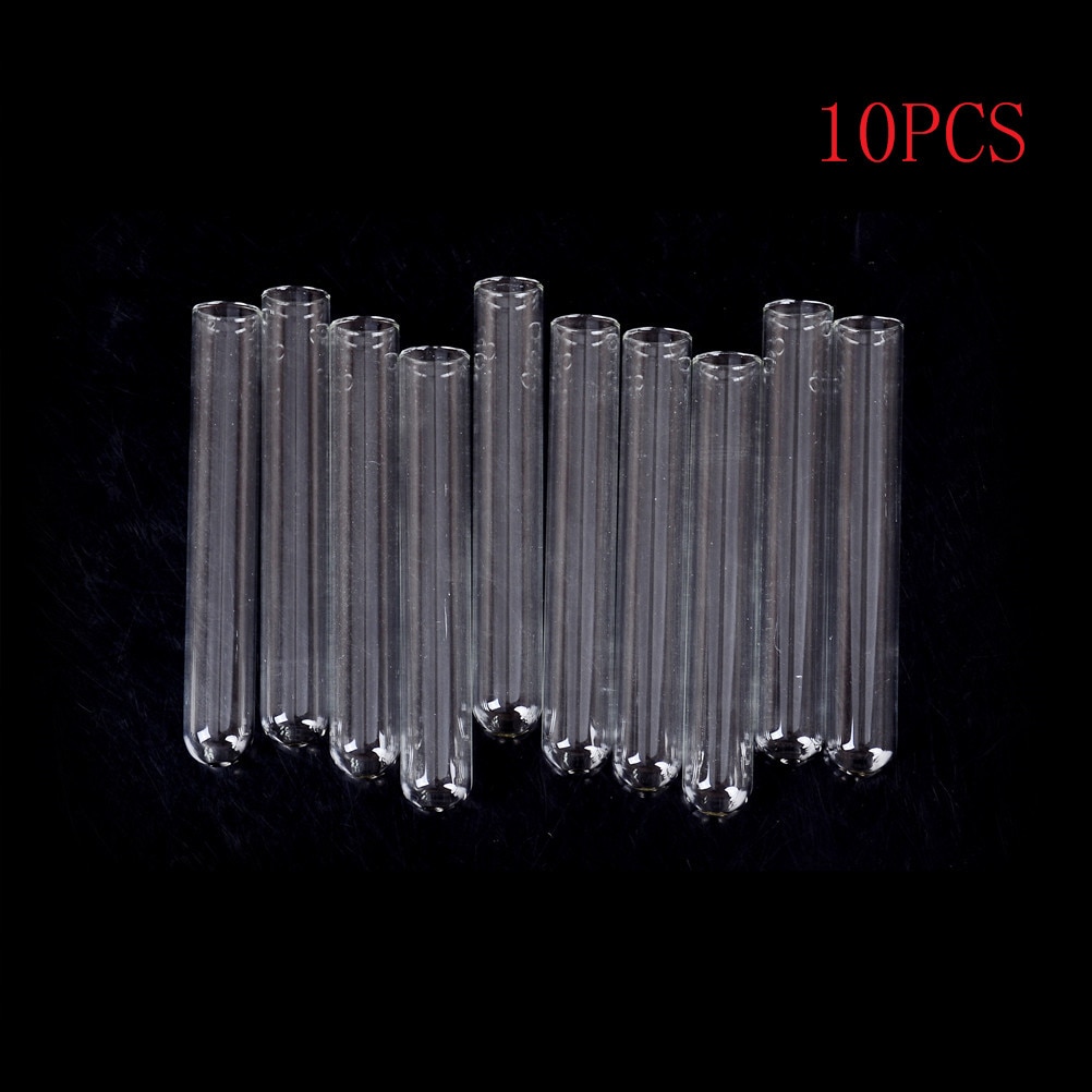 10pcs 100mm Pyrex Glass Blowing Tubes 4 Inch Long Thick Wall Test Tube Lab Supplies