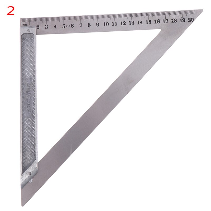 90 Degrees 150/200mm Triangle Ruler Stainless steel Horizontal Woodworking Speed Square Protractor Trammel Measuring Tool: A2