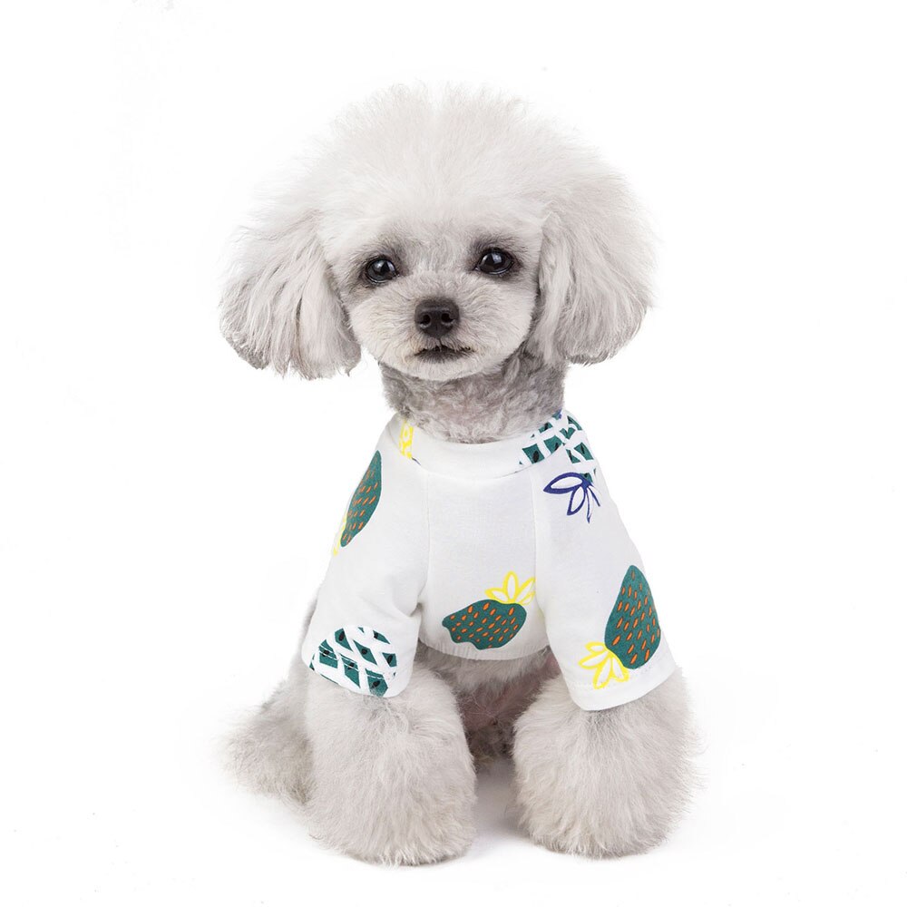 Huisdieren Hond Kleding Zomer Shirt Puppy Ananas Vest Kat T-shirt Voor Grote Kleine Honden Chihuahua Teddy S-XXL 29