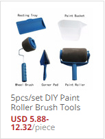 Zestaw 6 wałków malarskich, pędzli, narzędzi robić malowania ścian, akcesoriów domowych robić malowania dekoracyjnego, pędzli malarskich ze szwem