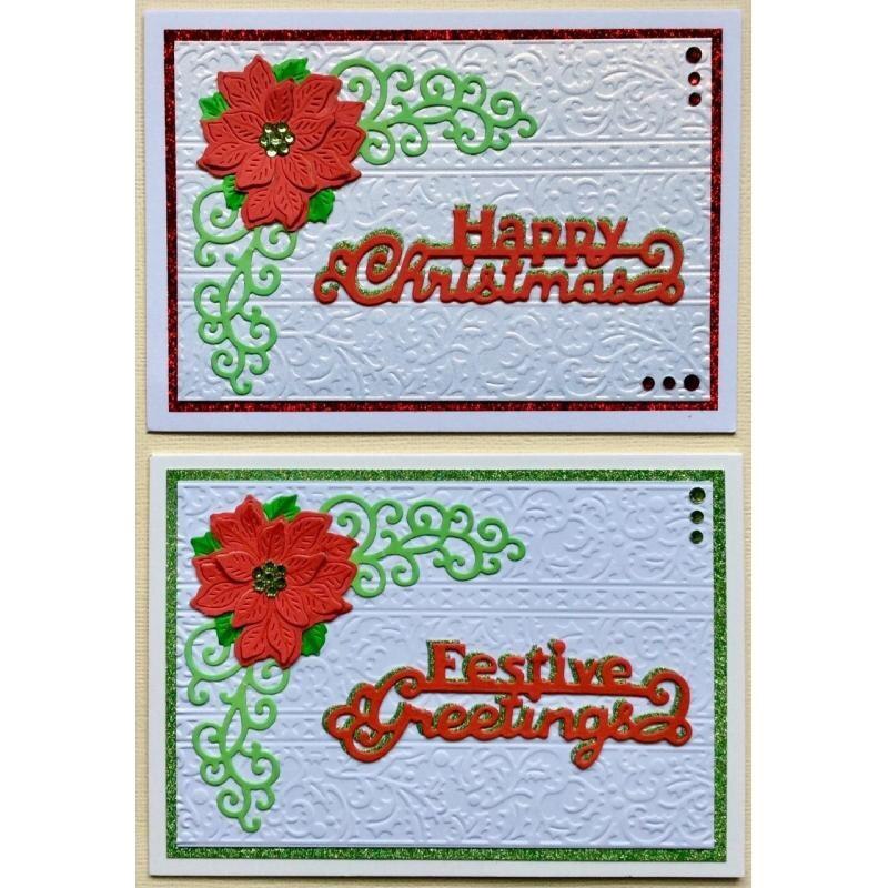 Happy Christmas Words Lace Music Note Corner Frame Stairs Window Flowers Angel Snowman Ornament Die Cut DIY Craft