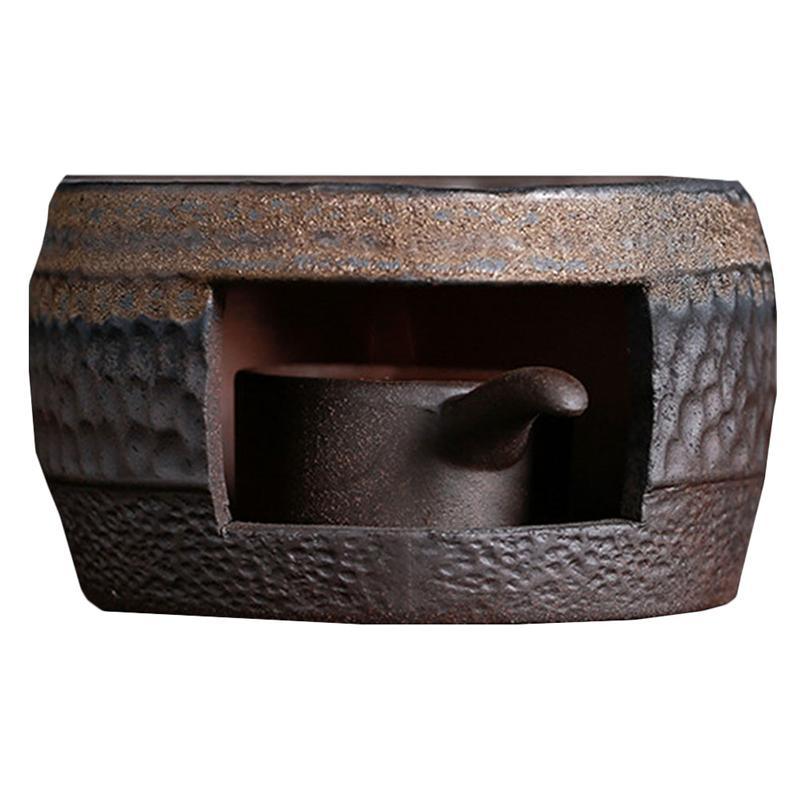 1Pc Teapot Warmer Retro Ceramic Tea Warmer Tea Heater Ceramic Candle Stand Holder Tea Stove Warmer