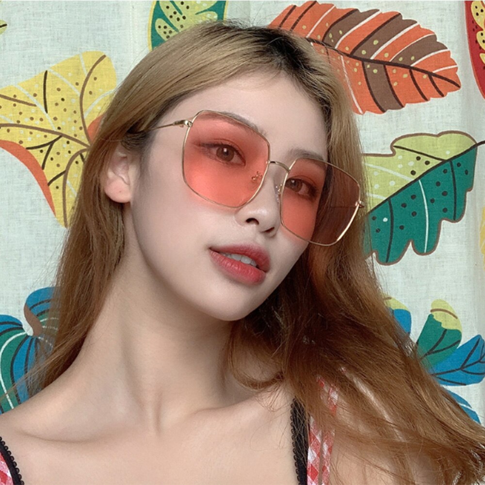 Ronde heren zonnebril met groot montuur en grote lenzen voor dames: 7