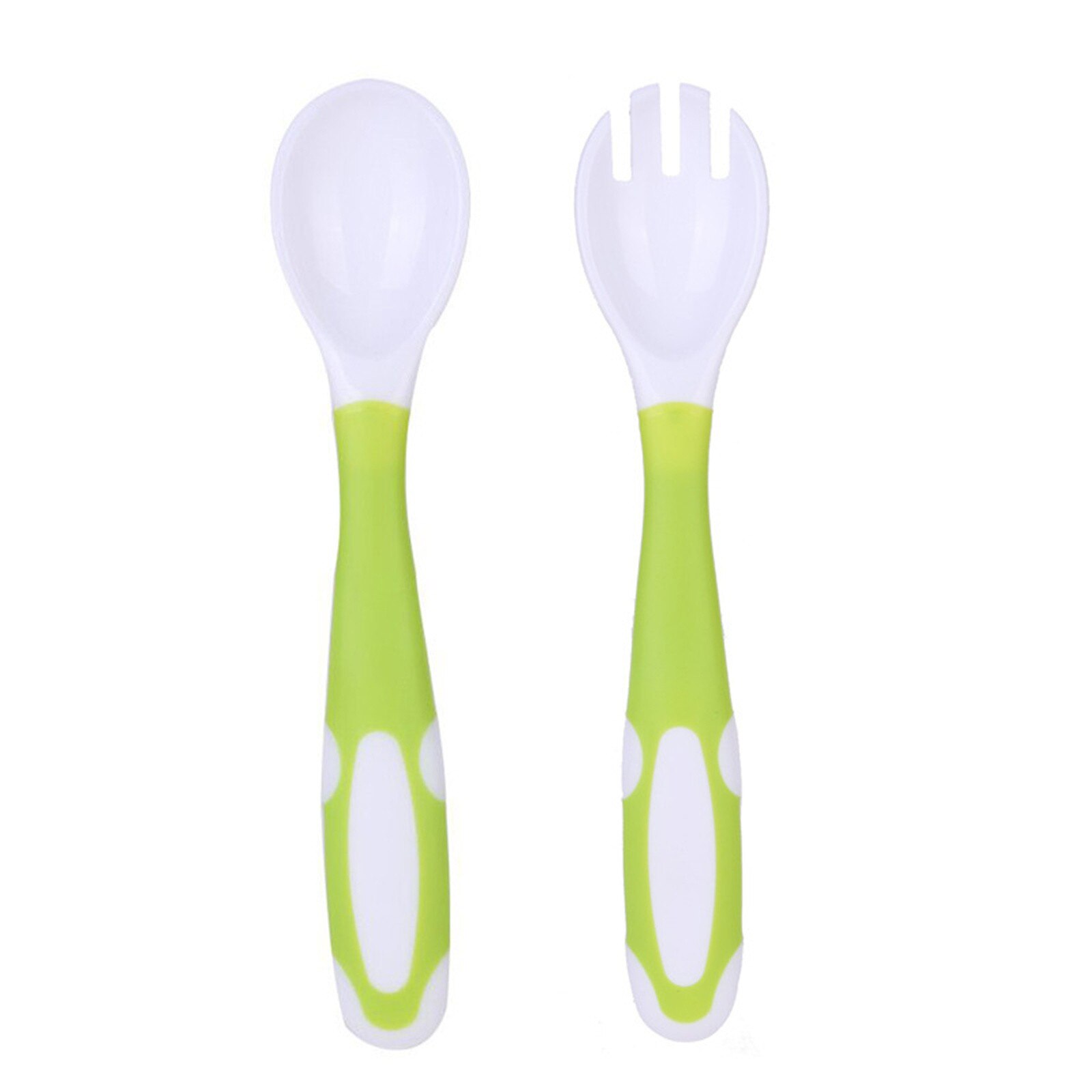 Portable Bendable Baby Spoon Fork Feeding Set Freely Curved Children's Twisting Spoon Feeding Accessories Tableware Children's: E