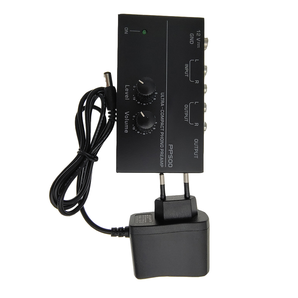 Mini Amplifier Audio Amplifier Home Amplifier Ultra-compact Phono Preamp Amp Preamplifier for Music with Level Volume Control