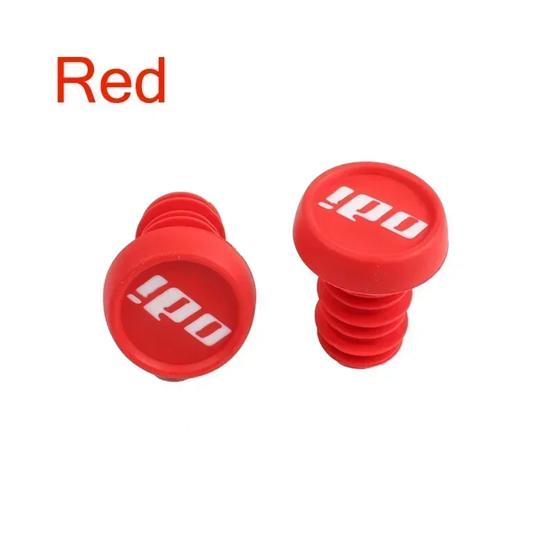 ODI Bicycle Handlebar Grips Antislip Silicone Cycling Cuffs Mountain Bike Bar End Plugs Grip Cap BMX Mtb Folding Bike Parts: black