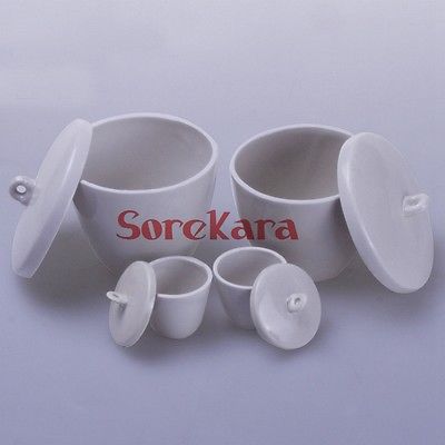 Lab porcelænsdigel 100ml keramisk digel med låg