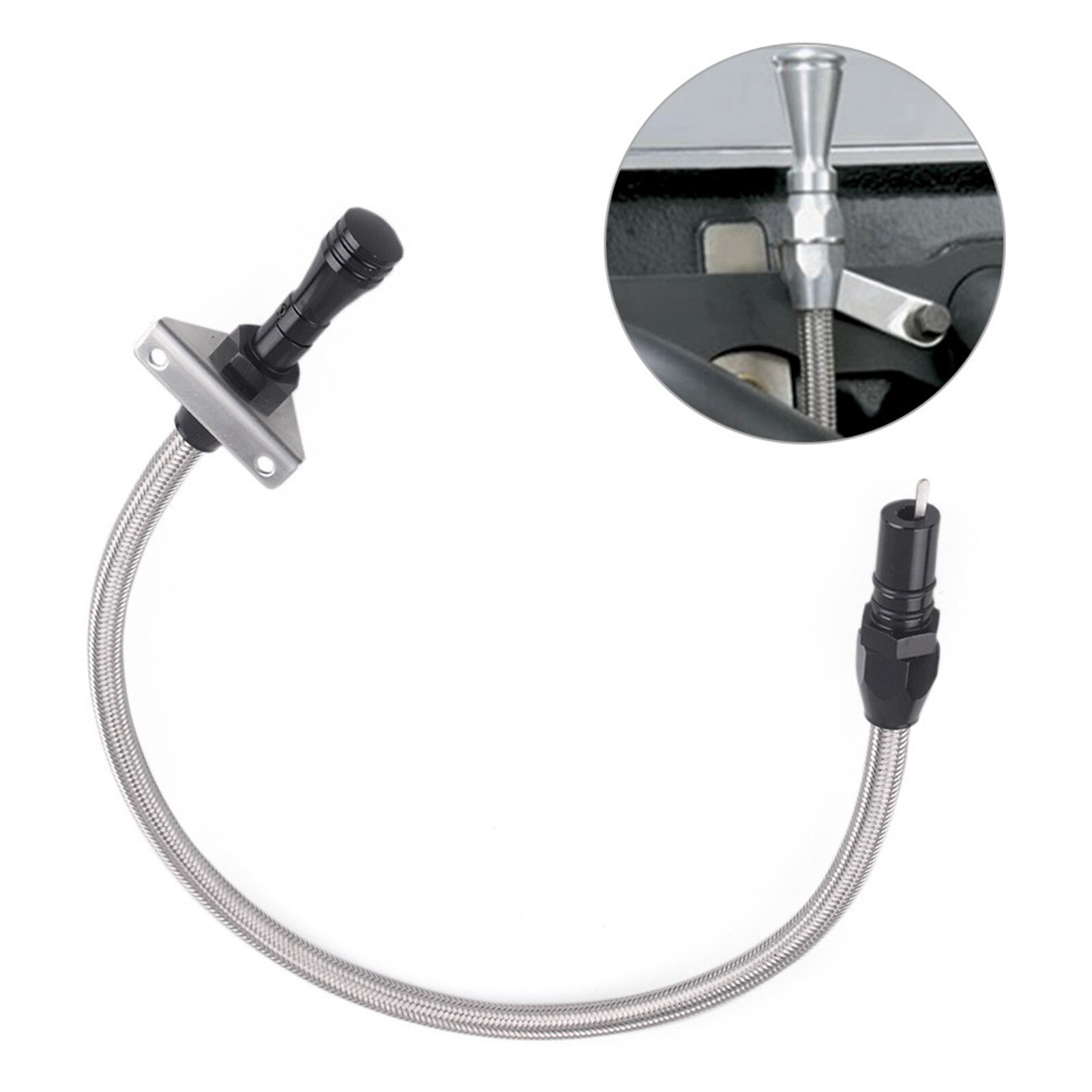 530mm Flexible Car Modified Transmission Dipstick Stainless Steel for GM Chevy TH-350 turbo transmission Auto Drivetrain System