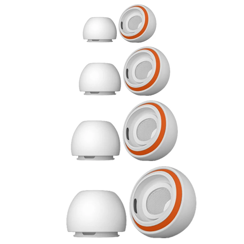 Pour Airpods Pro 1/2 génération embouts d'oreille liquide Silicone bouchon d'oreille écouteurs insonorisés bouchons d'oreilles pour Apple Air pods Pro: S / MARRON