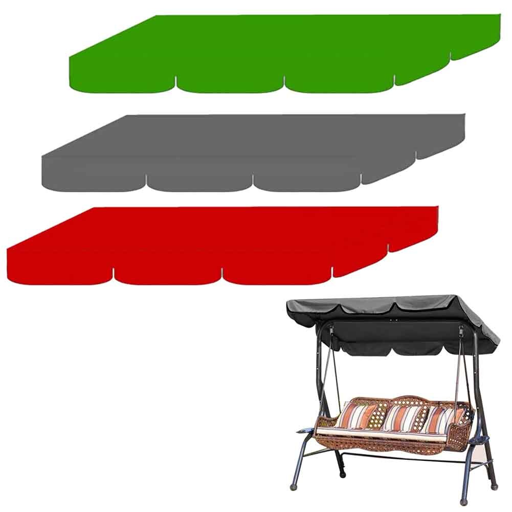 75x52x5.9inch Gazebo Canopy Easy Install Rain Proof Polyester Summer Garden Courtyard Swing Awning Ourdoor Waterproof Sun Shade