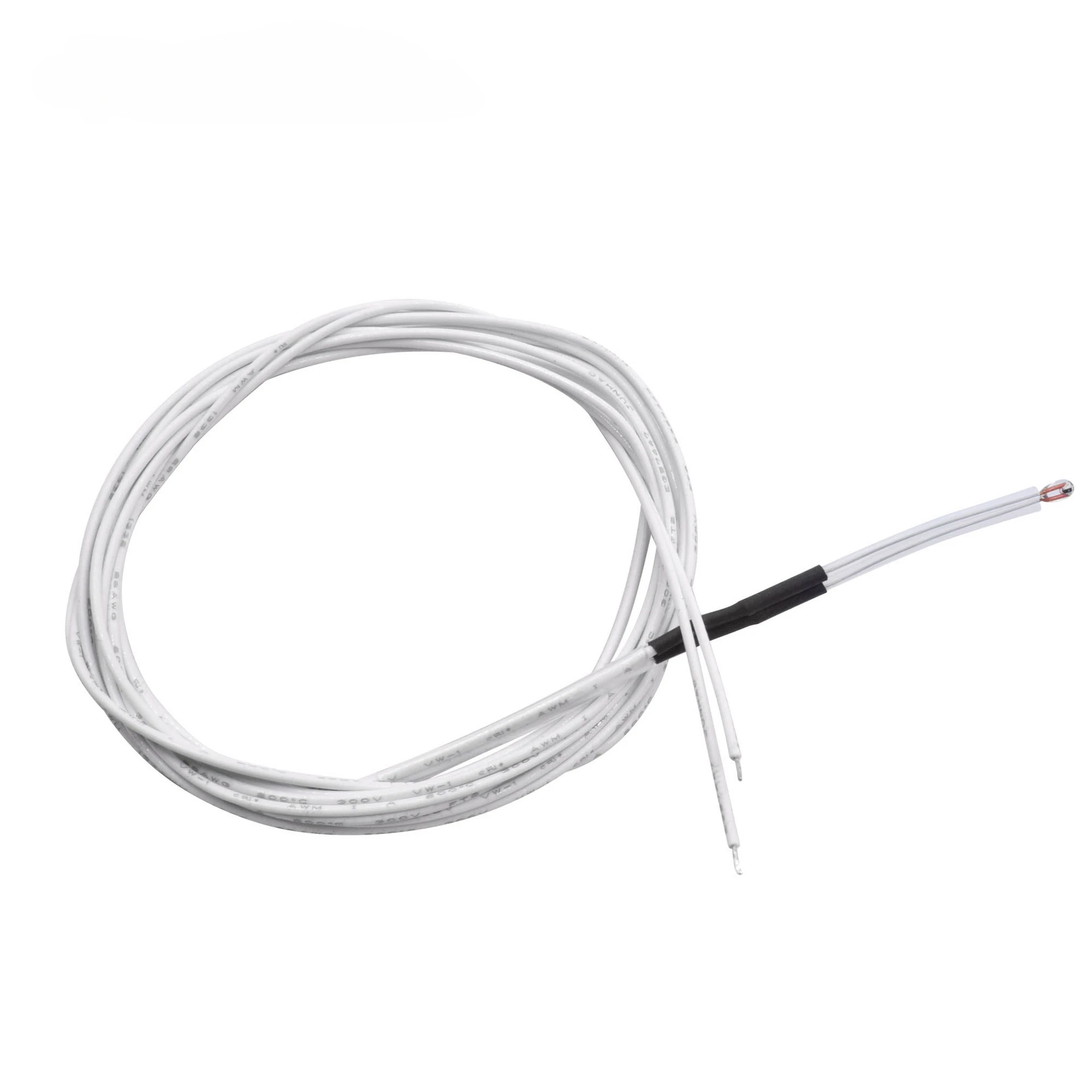 100K Ntc 3950 Thermistors Sensoren Met Kabel 3d Printers Onderdelen Temperatuur Deel Wit 1M Lijn Accessoires Met Duponterminal: 2.2Mm / Rood