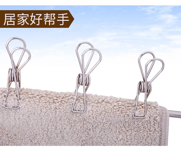 Sainwin roestvrijstalen wasknijpers, handdoekklemmen, sokkenklemmen, broekklemmen, kledingklemmen, ondergoedklemmen, kleine metalen clips voor hangers.