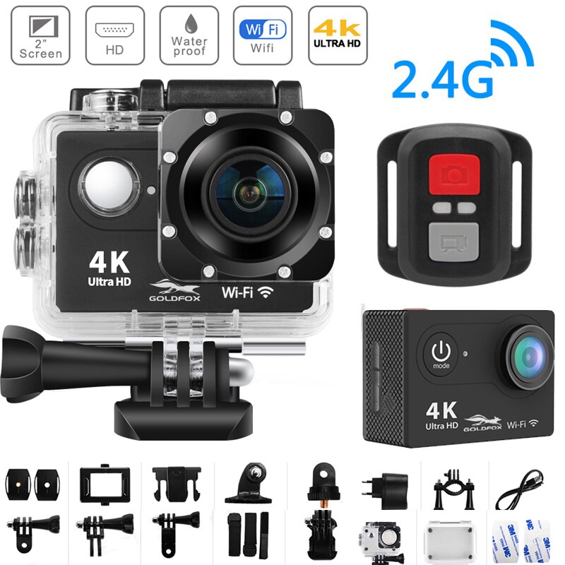 H9R 4K Action Camera Ultra Hd Wifi 2 Inch Scherm 170D Gaan Waterdicht Pro Camera Helm Video Opname Action sport Camera