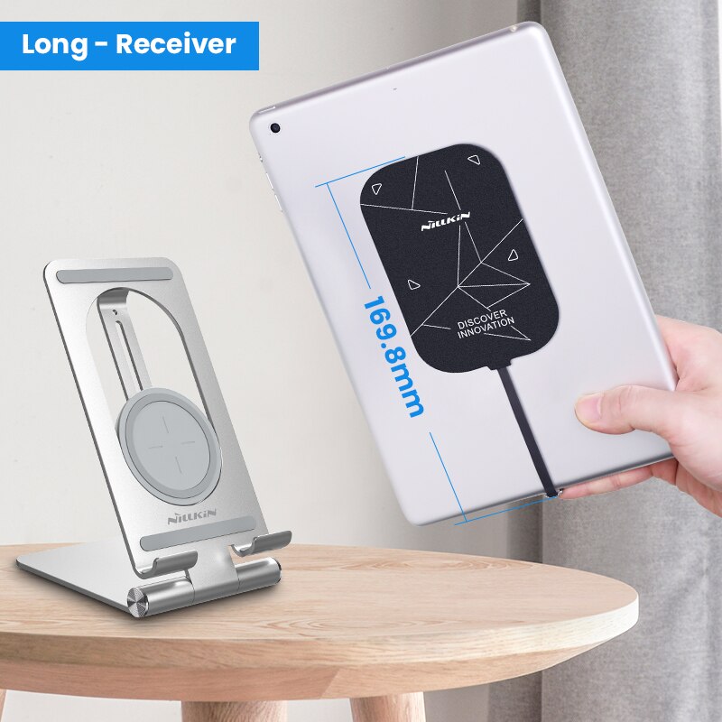 For iPad Wireless Charging Receiver, Nillkin Magic Tag X Qi Wireless Charger Receiver Chip for iPad 10.2 / 9.7 for iPad Pro 10.5: Charger Set L
