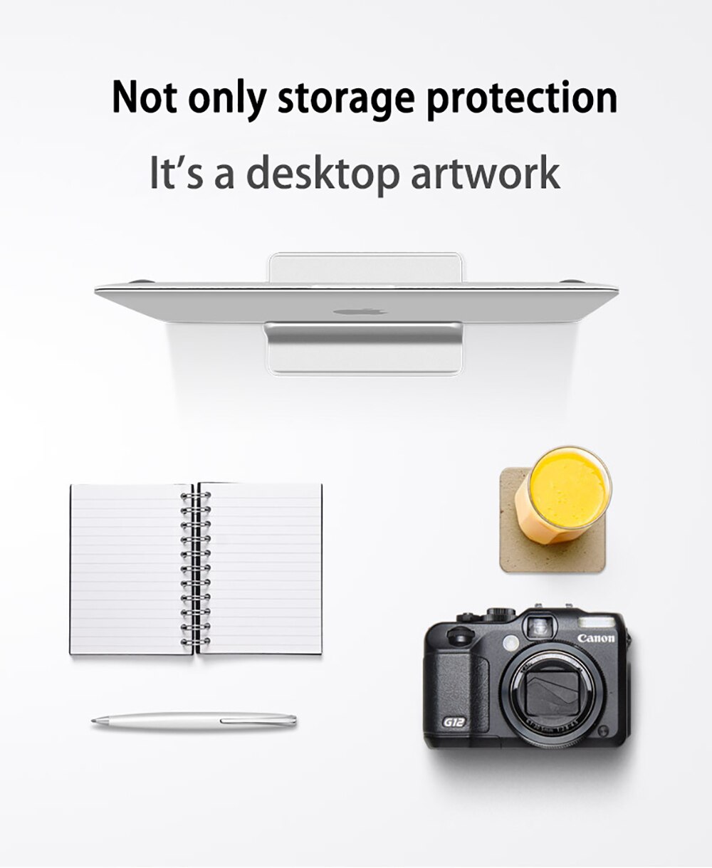 Alumiiniseoksesta säädettävä kannettavan tietokoneen teline tabletti kirja muistikirjateline seisomapöytä macbook pro air dellin kannettavan tietokoneen tarvikkeet