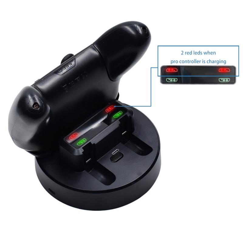 4 In1 Opladen Dock Voor Nintend Schakelaar-Controller Charger Voor Schakelaar Pro Gamepad Charge Stand Voor Ns Schakelaar