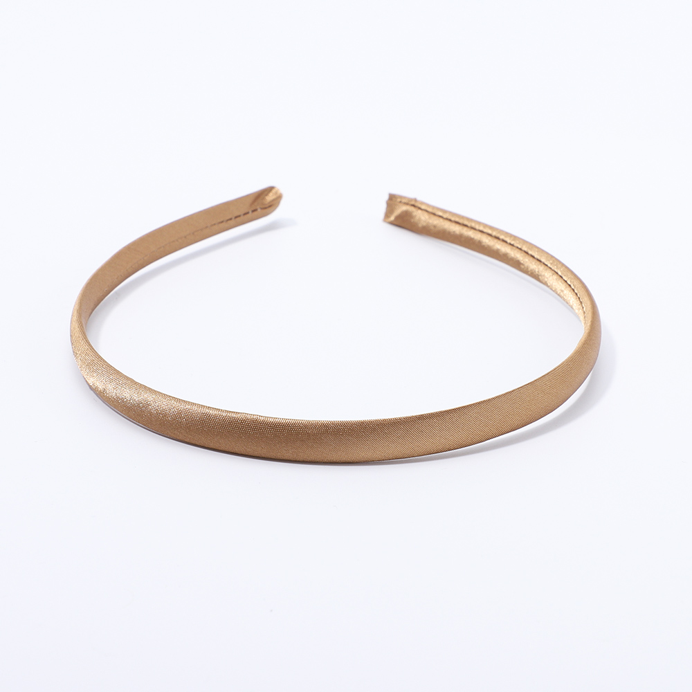 5/10pcs/lot Plain 10MM Satin Headband Girls Fabric Covered Resin Hairbands Plastic Headbands Kids Elastic Bands Hair Accessories