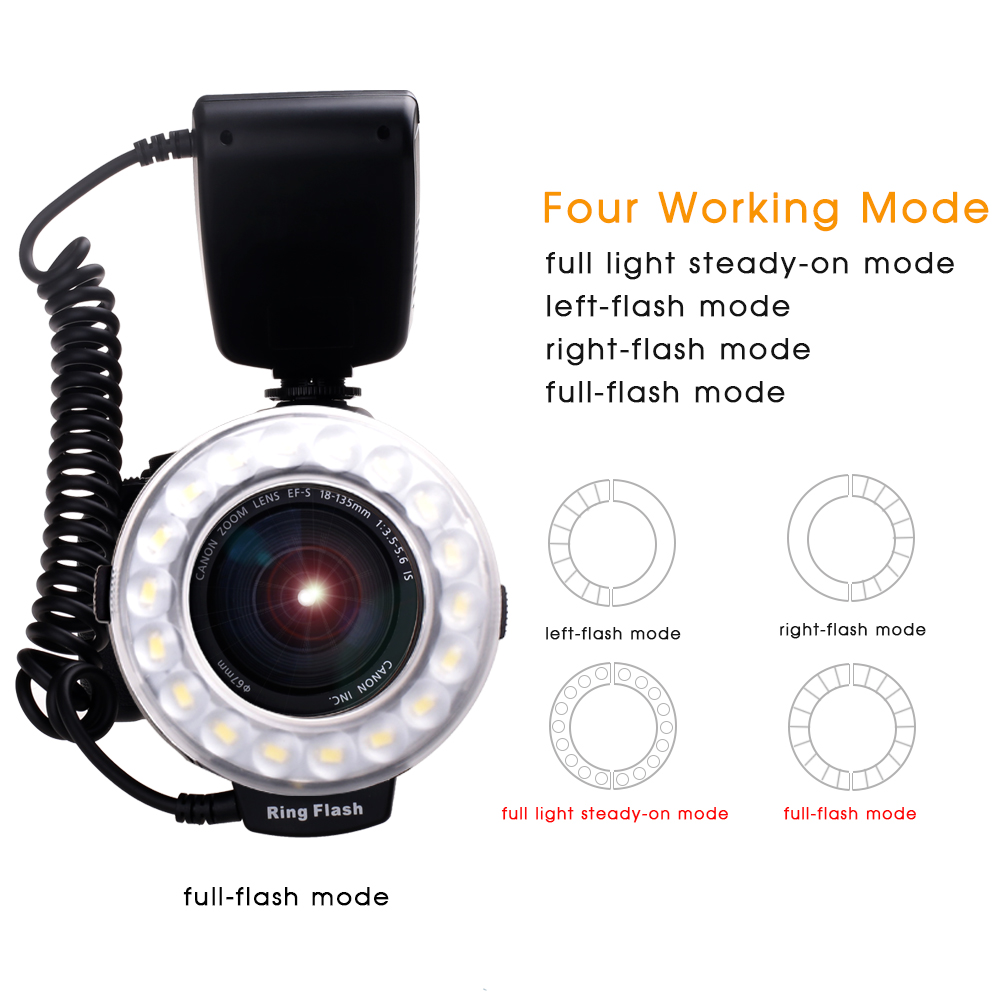 Travor Flash Licht 48 Pcs Led Macro Ring Flash RF... LovingPrices