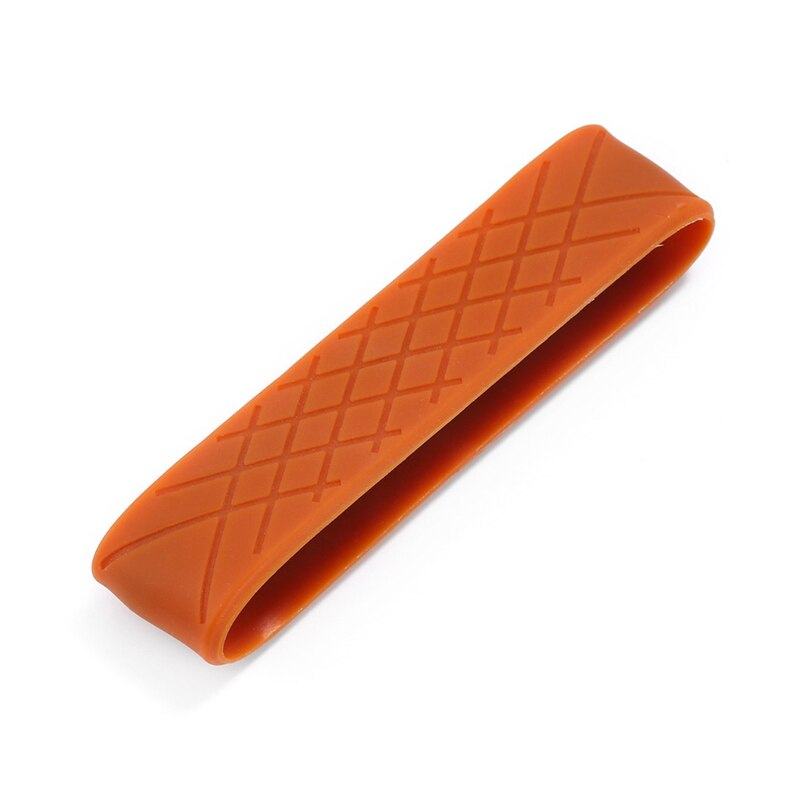 Kleurrijke Silicone Elastische Band Voor Vrouwen Mannen Metal Card Wallet Id Bank Crdeit Kaarthouders Accessoires: orange
