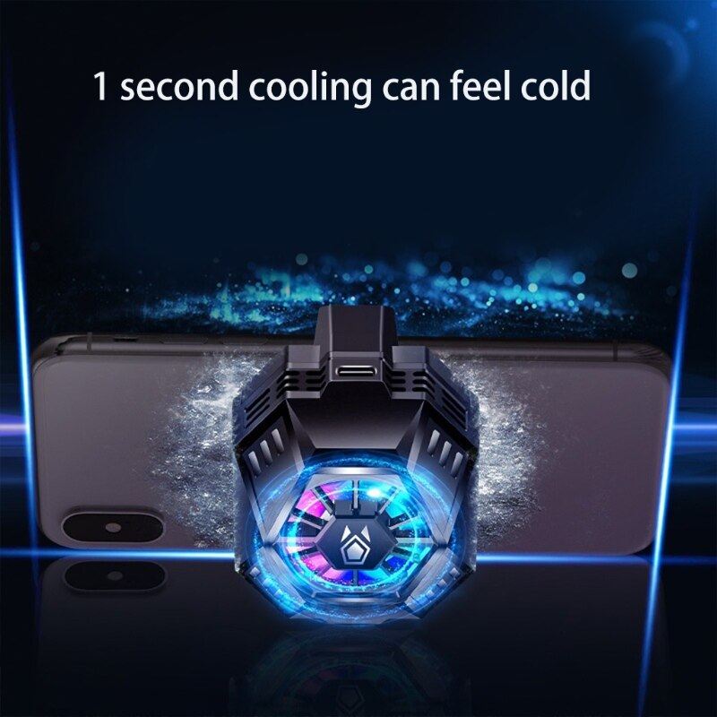CellPhone Cooler Semiconductor Heatsink Phone Radiator for Android Phones Play Games Lives Watch Videos Black White