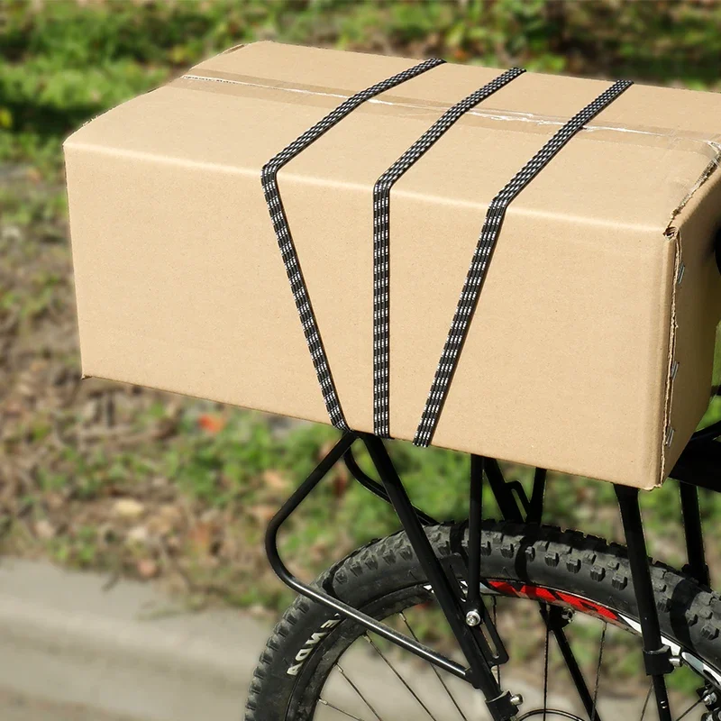 Fietsbagage Bungee-riem 3 banden in 1 Elastisch jacquard touw Versterkte kunststof Dubbele haken Fietsen Carry Bungee-draagriem