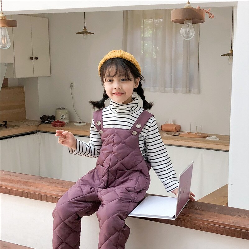 Jongens Meisjes Jumpsuit Overalls Baby Jongens Meisjes Effen Bib Broek Herfst Winter Warme Broek Kids Peuter Casual Broek