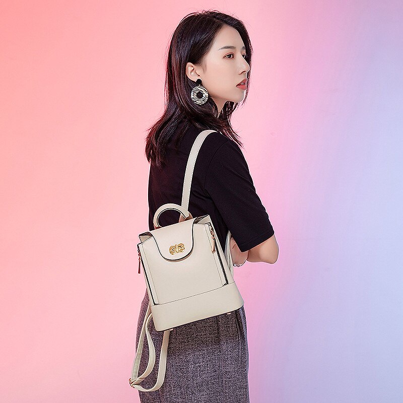 Som denne ryggsekken dame svart pu skinn luksuriøse skuldervesker høykapasitets vesker for kvinner рюкзак женский