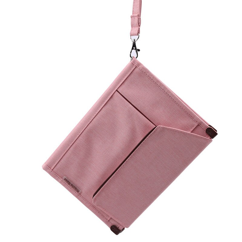 Mężczyźni wodoodporne podróży aktówka przenośny uczeń teczka Oksford aktówka notebooki robić przechowywania telefonu akcesoria podróżne: różowy