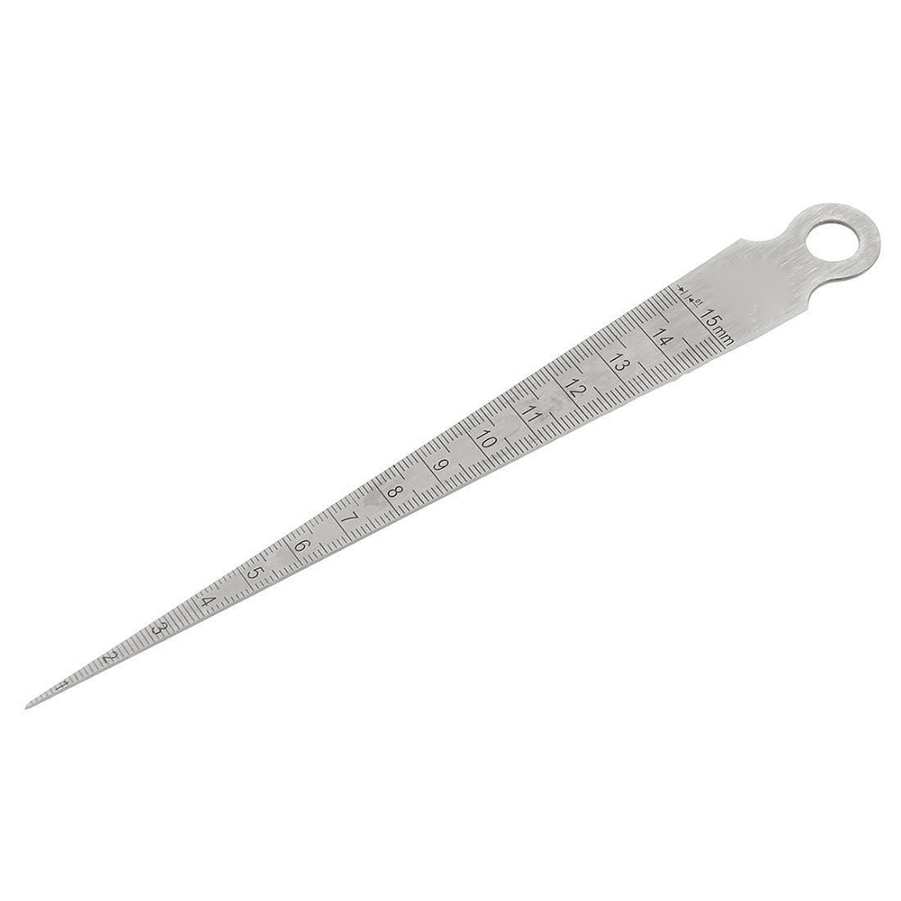 1-15mm Stainless Steel Hole Gap Inspection Taper Gauge Ruler Metric Measure Tool