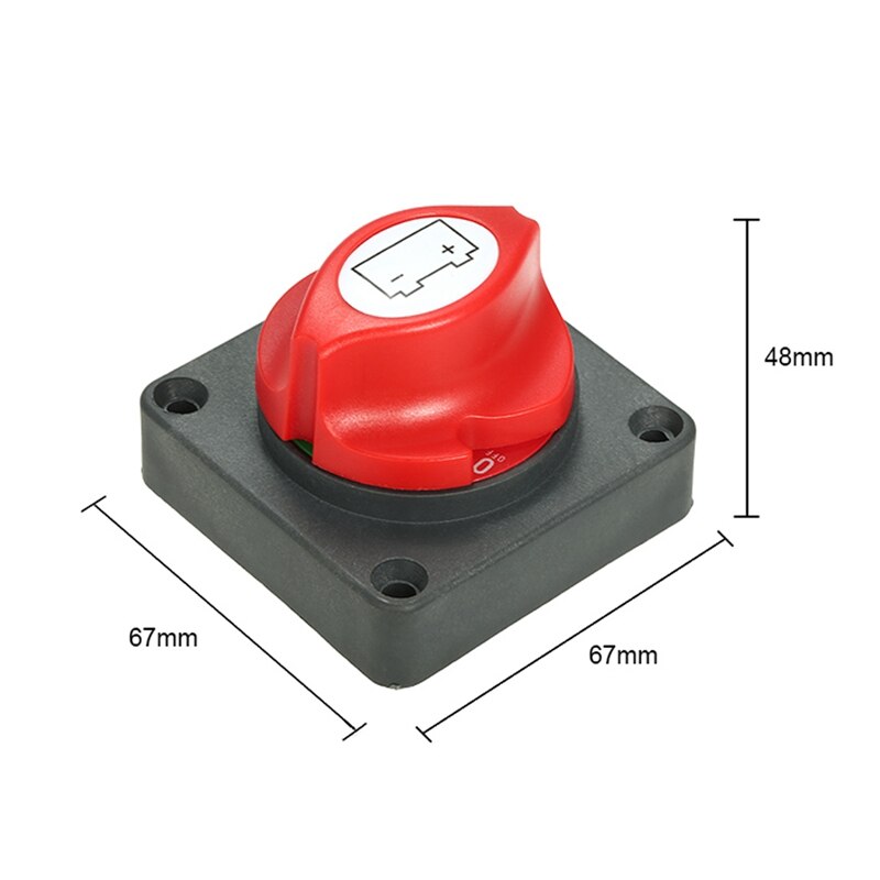 600A Car Battery Master Isolator Disconnect Power Cut Off Kill Switch Universal for Car/Vehicle/RV/Boat/Marine 12/24V/48V DC