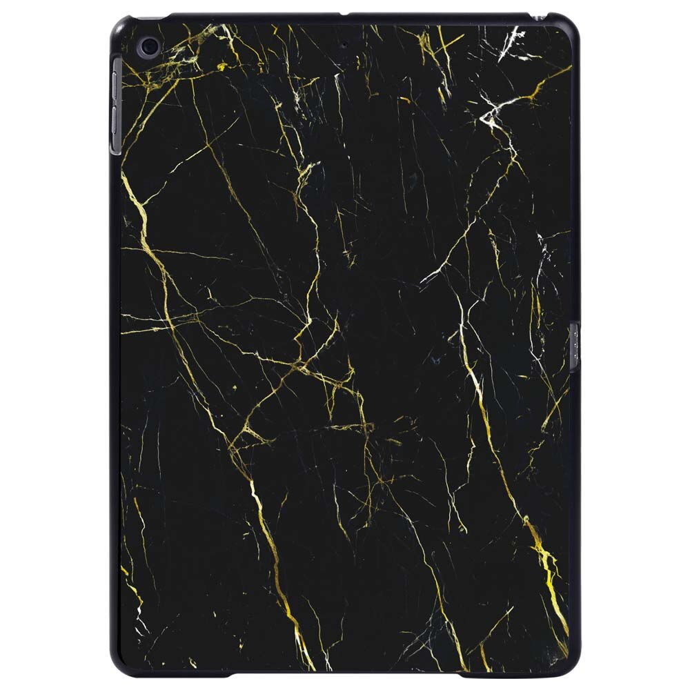 KK&LL For Apple iPad 7th Gen 10.2 inch A2200 A2123 tablet PC Plastic marble pattern Slim Stand Case Cover: NERO MARQUINA MARBLE