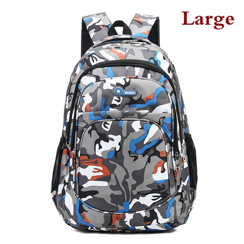 Tarnung Schule Taschen Für Jungen Mädchen freundlicher Rucksack freundlicher Buch Tasche Mochila Escolar Schul Schooltas Cartable Enfant: Orange groß