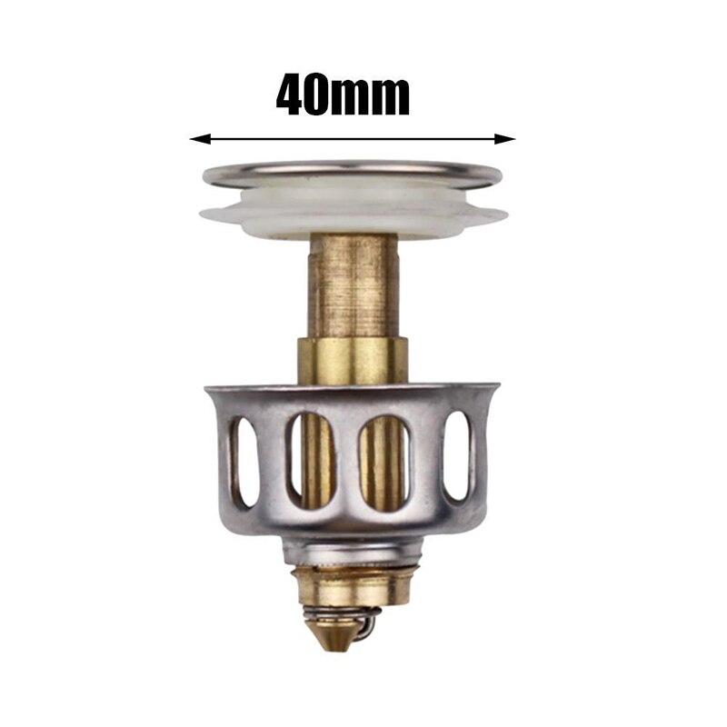 Pop-Up Afdruiprek Universele Wastafel Bounce Drain Pop Up Badkamer Gootsteen Lekkende Plug Keuken Accessoires Haar Catcher gereedschap: Default Title