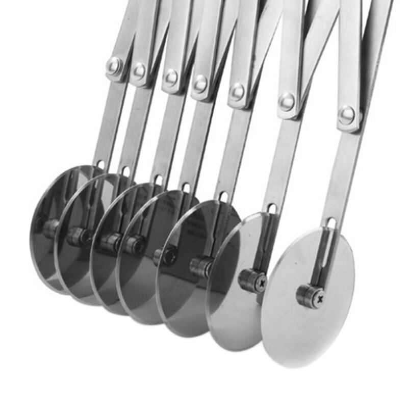Rvs Deeg Divider Cutter Side Pasta Mes Flexibele Roller Blade Gebak Pizza Dunschiller Bakken Tool