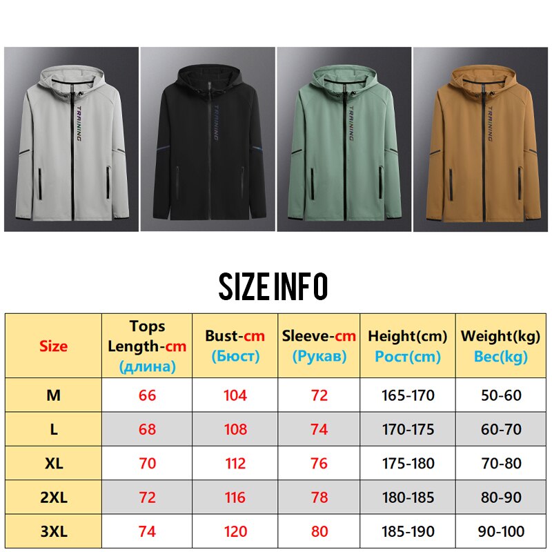 Veste de sport à capuche pour hommes, sweat-shirt d'entraînement, Jogging, Fitness, séchage rapide, manches longues, manteau respirant