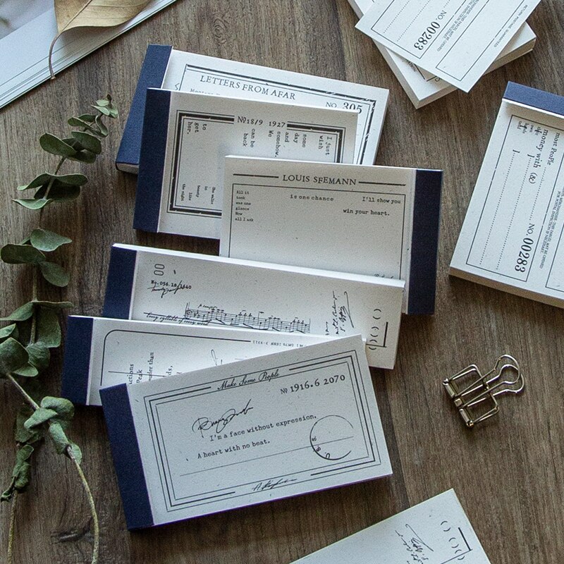 Vintage Writable Memo pad Special Paper Scrapbooking/Card Making/Journaling Project DIY Diary Vintage Decoration LOMO Cards