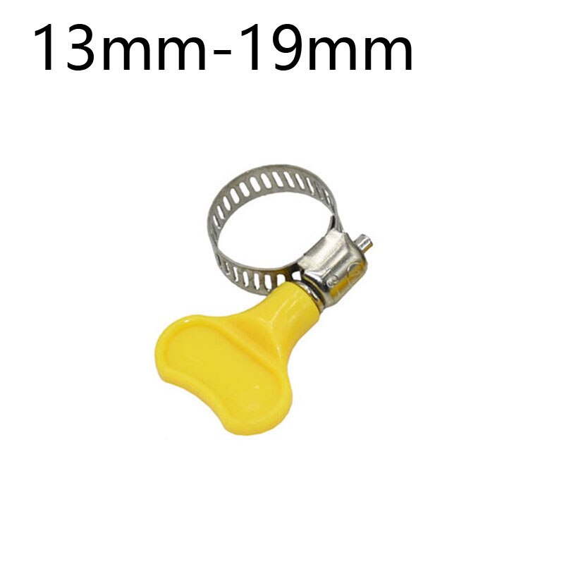 Hose retaining collar 8mm/10mm/11mm/12mm/16mm/20mm/25mm adjustable snap garden hose collar handle Anti-shedding adapter 5pcs: 13mmx19mm