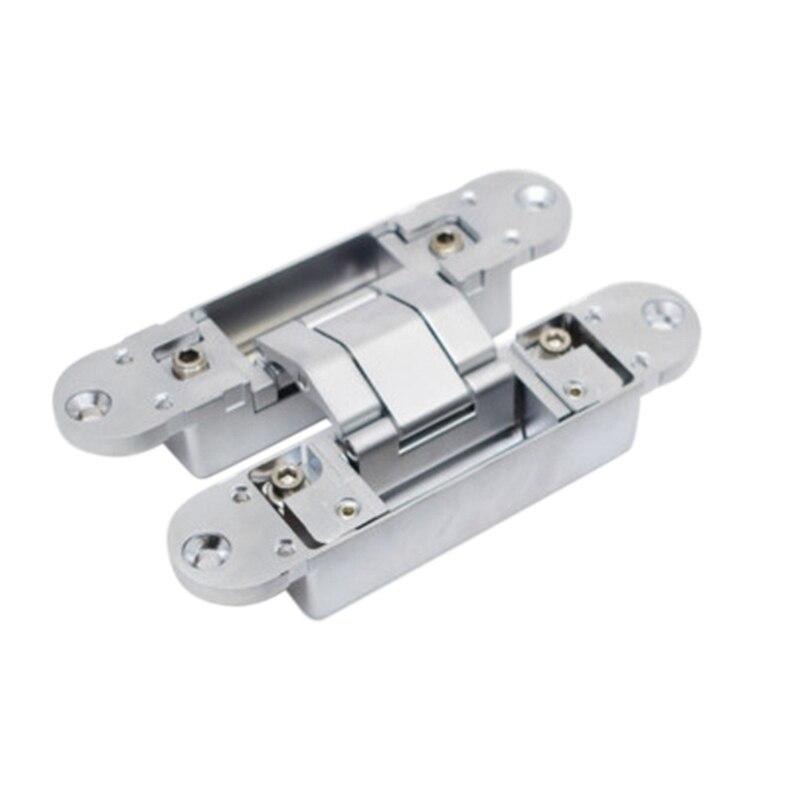3D Adjustable Door Hinge Adjustable Conceal Hinge /Invisible Door Hinge 140x30MM 60KG: silver
