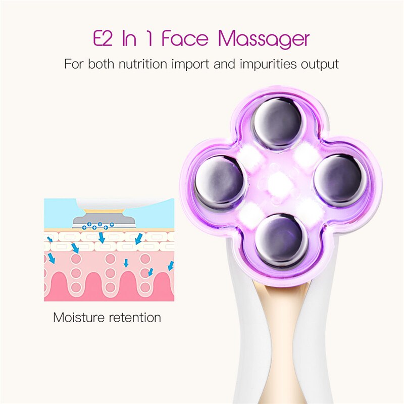 Skin Tightening Face Lift Massage Machine LED Photon Vibration Device Facial Lifting & Firming Machine Deep Cleansing Skin Tools