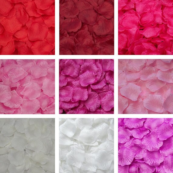 Wedding Rose Petals 100pcs/lot Decorations Flowers Polyester Wedding Rose Artificia bodas lote