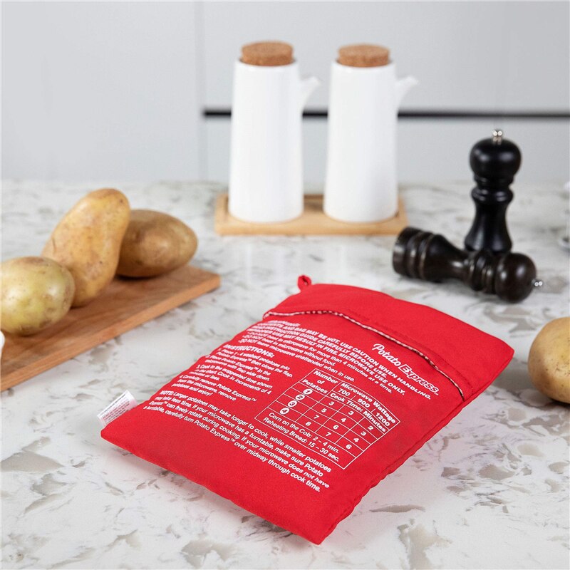 4 szt. Kuchenka mikrofalowa pieczona torba na ziemniaki łatwa robić gotowania torba parowa na szybko pieczone ziemniaki przybory i akcesoria kuchenne